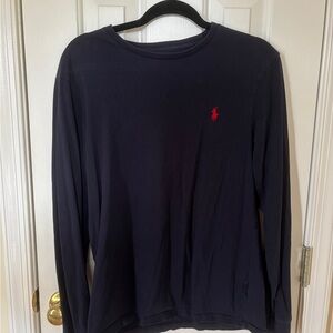 Polo Ralph Lauren Navy Logo Long Sleeve